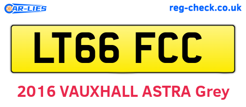 LT66FCC are the vehicle registration plates.