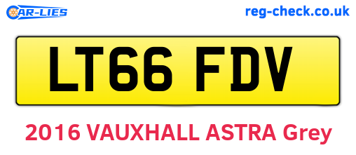 LT66FDV are the vehicle registration plates.