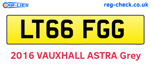 LT66FGG are the vehicle registration plates.