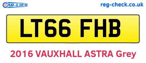 LT66FHB are the vehicle registration plates.