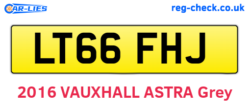 LT66FHJ are the vehicle registration plates.