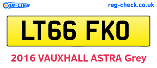 LT66FKO are the vehicle registration plates.