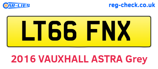 LT66FNX are the vehicle registration plates.