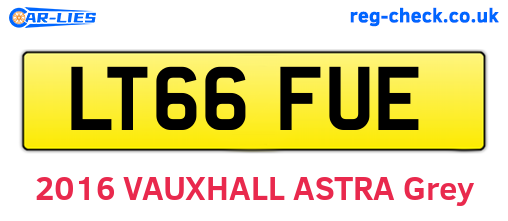 LT66FUE are the vehicle registration plates.