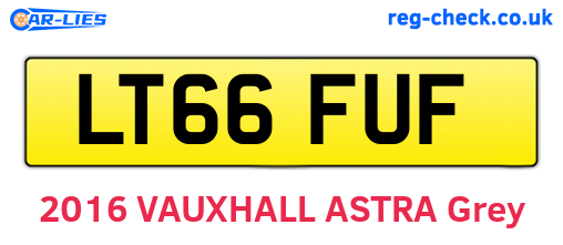 LT66FUF are the vehicle registration plates.