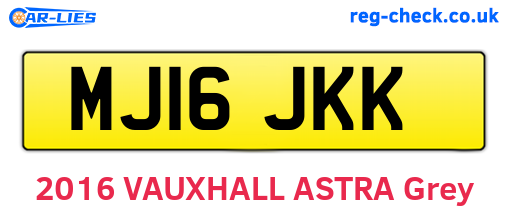 MJ16JKK are the vehicle registration plates.