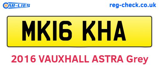 MK16KHA are the vehicle registration plates.