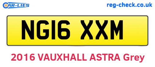 NG16XXM are the vehicle registration plates.