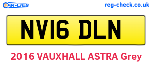 NV16DLN are the vehicle registration plates.
