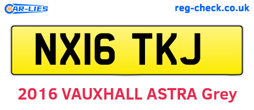NX16TKJ are the vehicle registration plates.