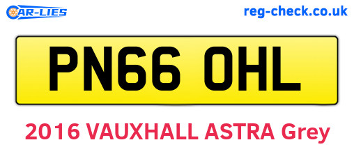 PN66OHL are the vehicle registration plates.