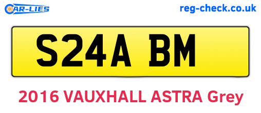 S24ABM are the vehicle registration plates.