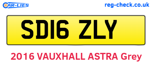 SD16ZLY are the vehicle registration plates.