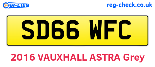 SD66WFC are the vehicle registration plates.
