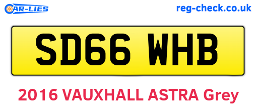 SD66WHB are the vehicle registration plates.