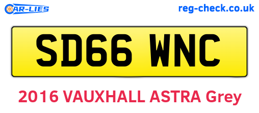 SD66WNC are the vehicle registration plates.