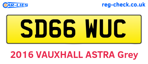SD66WUC are the vehicle registration plates.