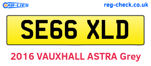 SE66XLD are the vehicle registration plates.