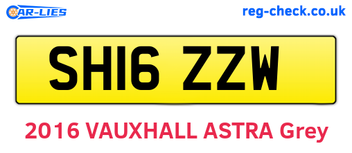 SH16ZZW are the vehicle registration plates.