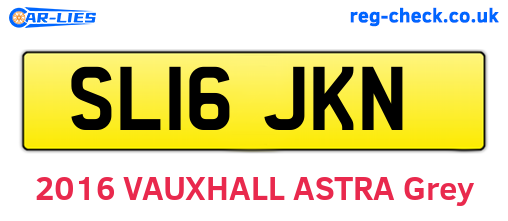 SL16JKN are the vehicle registration plates.