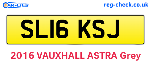 SL16KSJ are the vehicle registration plates.