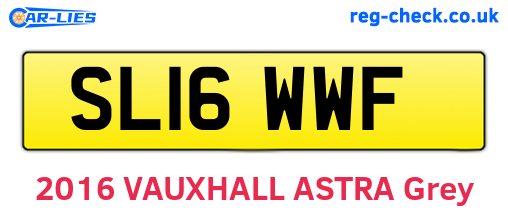 SL16WWF are the vehicle registration plates.