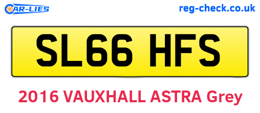 SL66HFS are the vehicle registration plates.