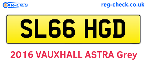 SL66HGD are the vehicle registration plates.