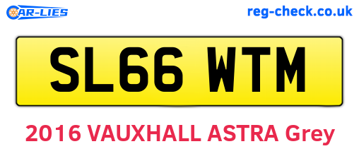 SL66WTM are the vehicle registration plates.