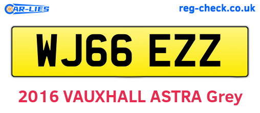 WJ66EZZ are the vehicle registration plates.