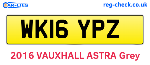 WK16YPZ are the vehicle registration plates.