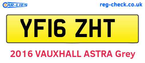 YF16ZHT are the vehicle registration plates.