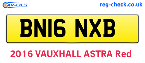 BN16NXB are the vehicle registration plates.