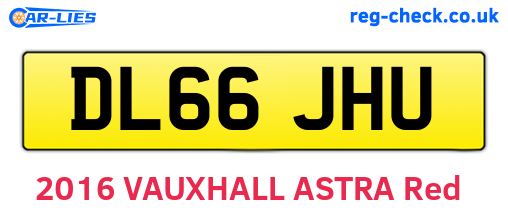 DL66JHU are the vehicle registration plates.
