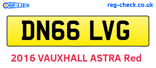 DN66LVG are the vehicle registration plates.