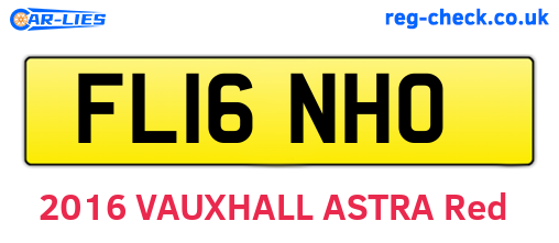 FL16NHO are the vehicle registration plates.