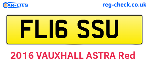 FL16SSU are the vehicle registration plates.