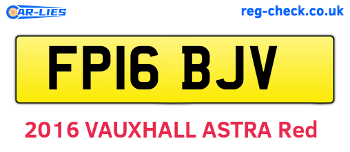 FP16BJV are the vehicle registration plates.