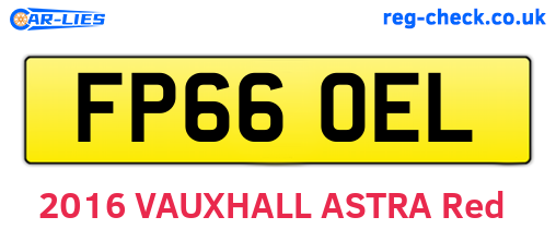 FP66OEL are the vehicle registration plates.