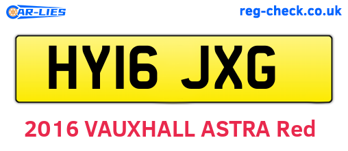 HY16JXG are the vehicle registration plates.