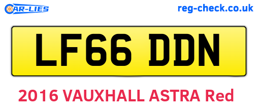LF66DDN are the vehicle registration plates.