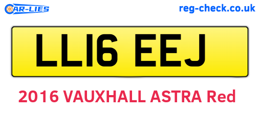 LL16EEJ are the vehicle registration plates.