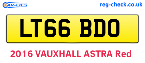 LT66BDO are the vehicle registration plates.