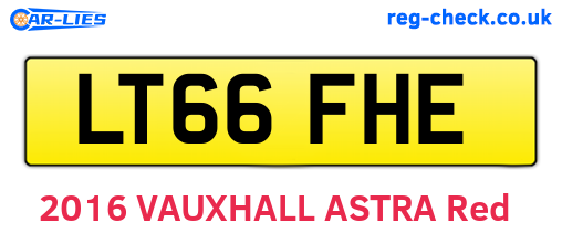 LT66FHE are the vehicle registration plates.