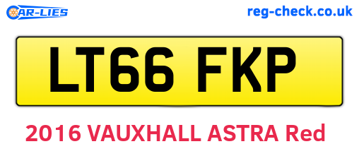 LT66FKP are the vehicle registration plates.