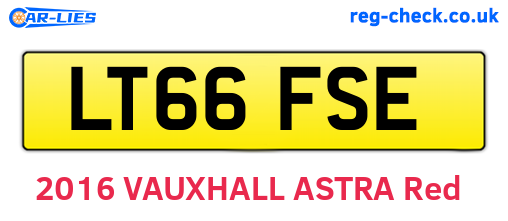 LT66FSE are the vehicle registration plates.