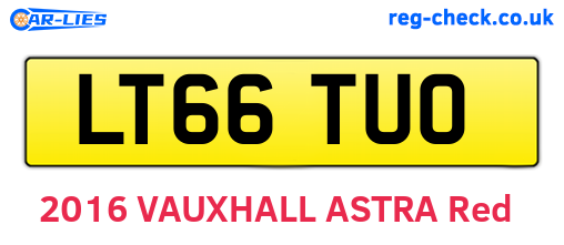 LT66TUO are the vehicle registration plates.