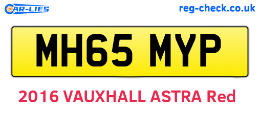 MH65MYP are the vehicle registration plates.