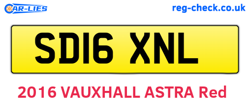 SD16XNL are the vehicle registration plates.