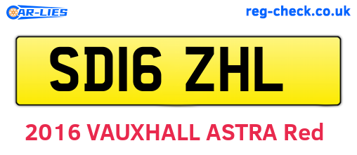 SD16ZHL are the vehicle registration plates.